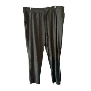J.Jill Fit Womens Gray Elastic Waist Relaxed Lounge Pants Size L